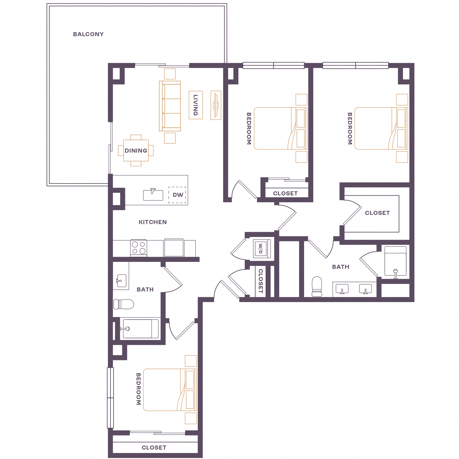 Floor plan layout diagram for B19P