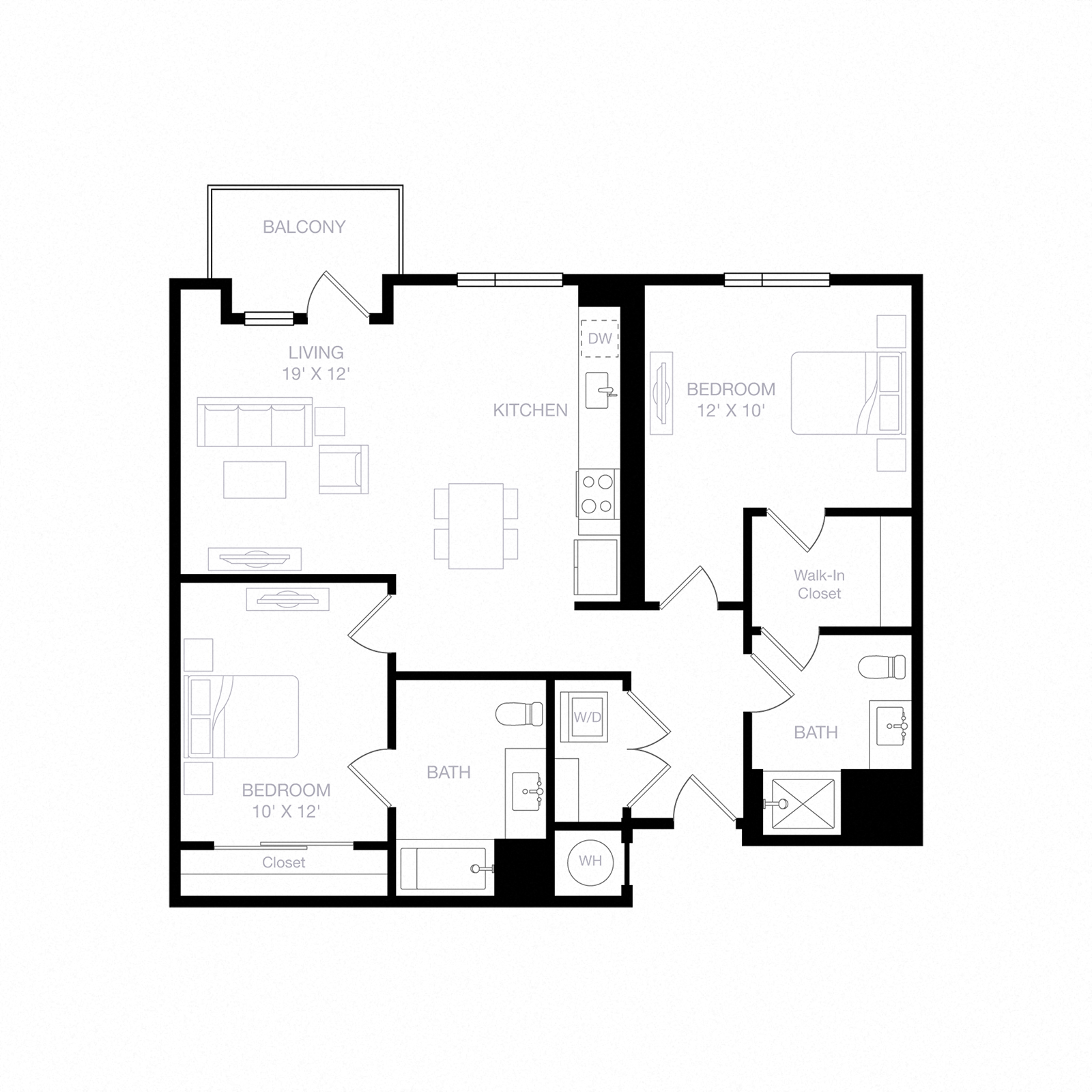 Floor plan layout diagram for B1