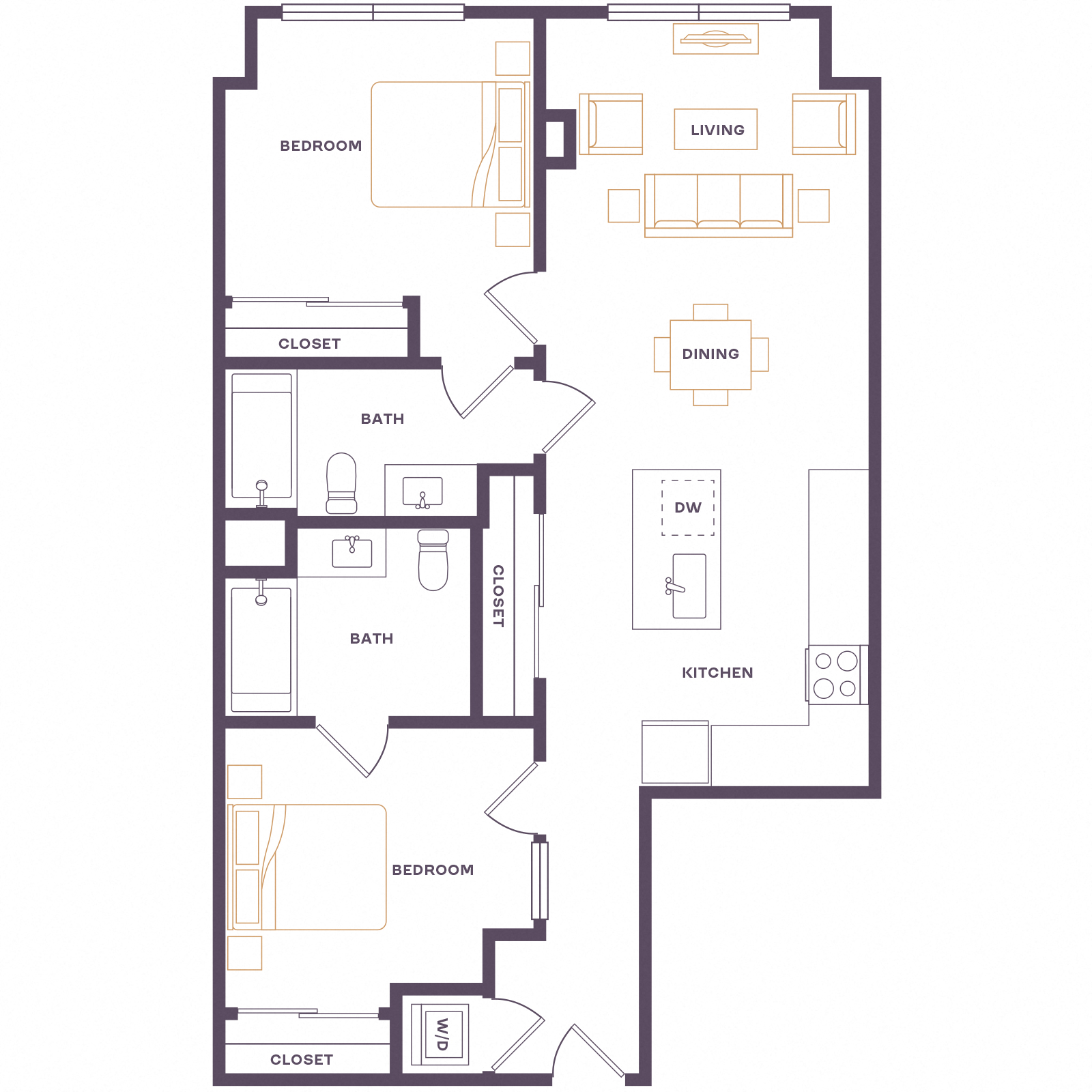 Floor plan layout diagram for B20