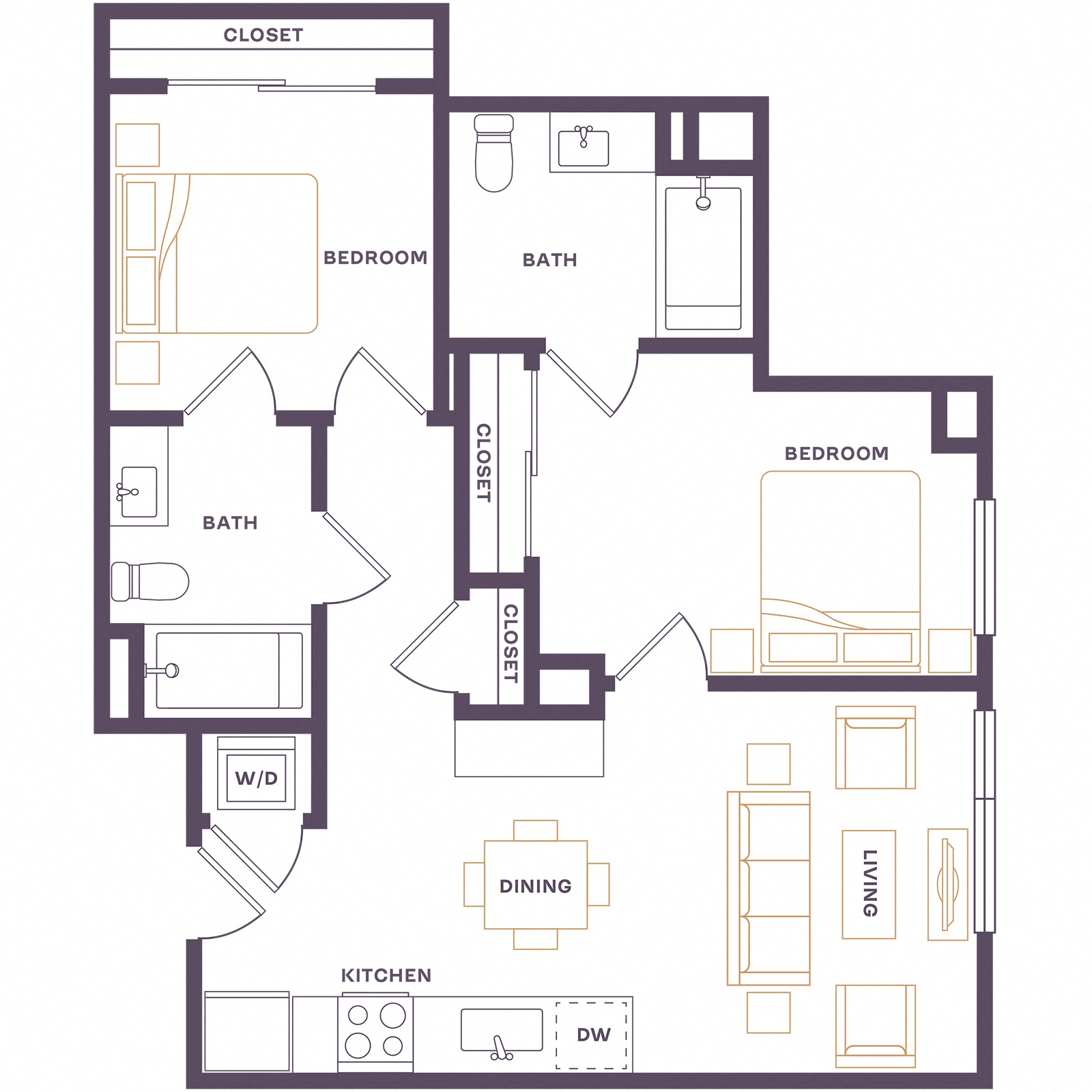 Floor plan layout diagram for B3