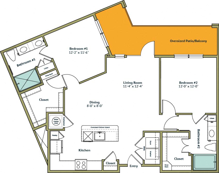 Floor plan layout diagram for B3-B