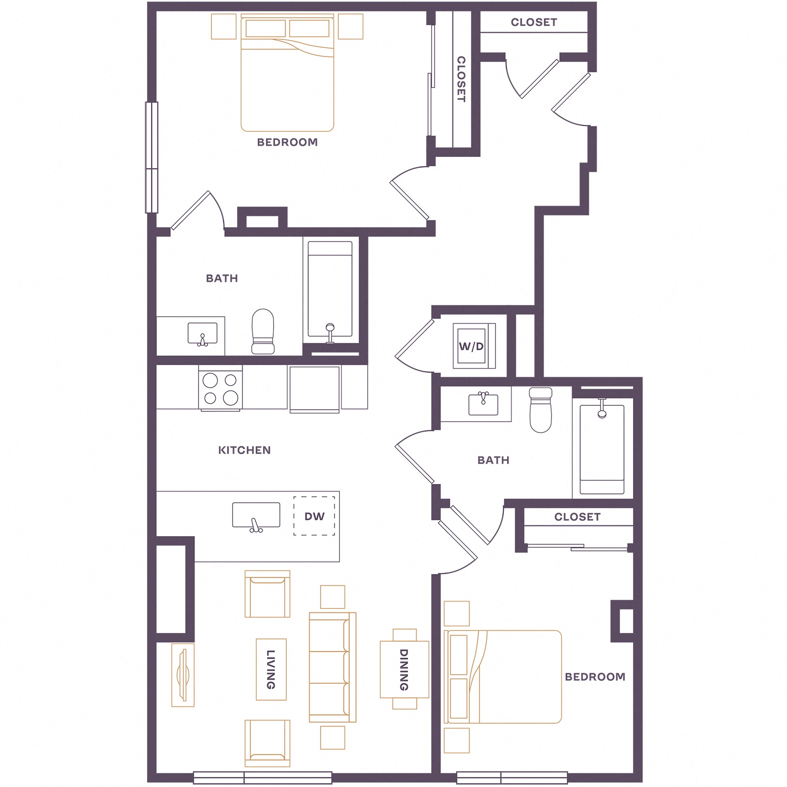 Floor plan layout diagram for B4
