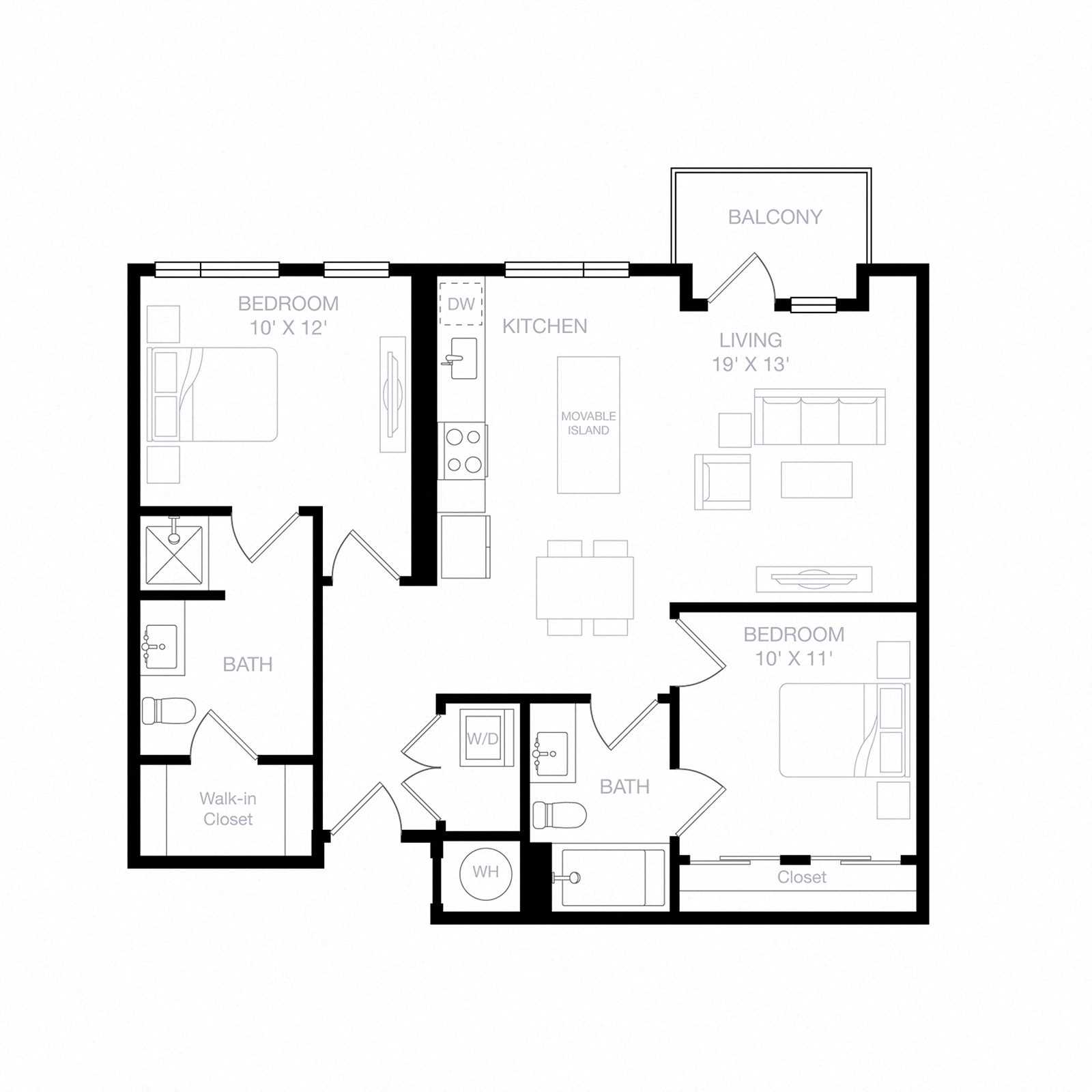 Floor plan layout diagram for B4
