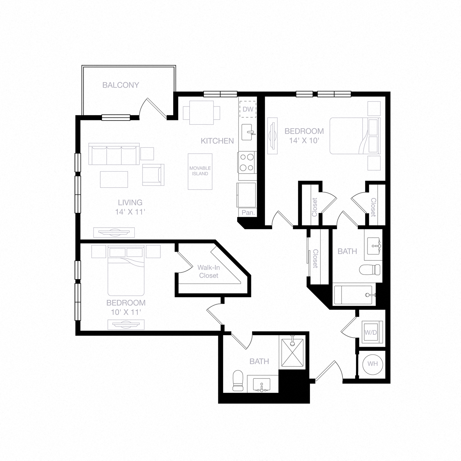 Floor plan layout diagram for B5