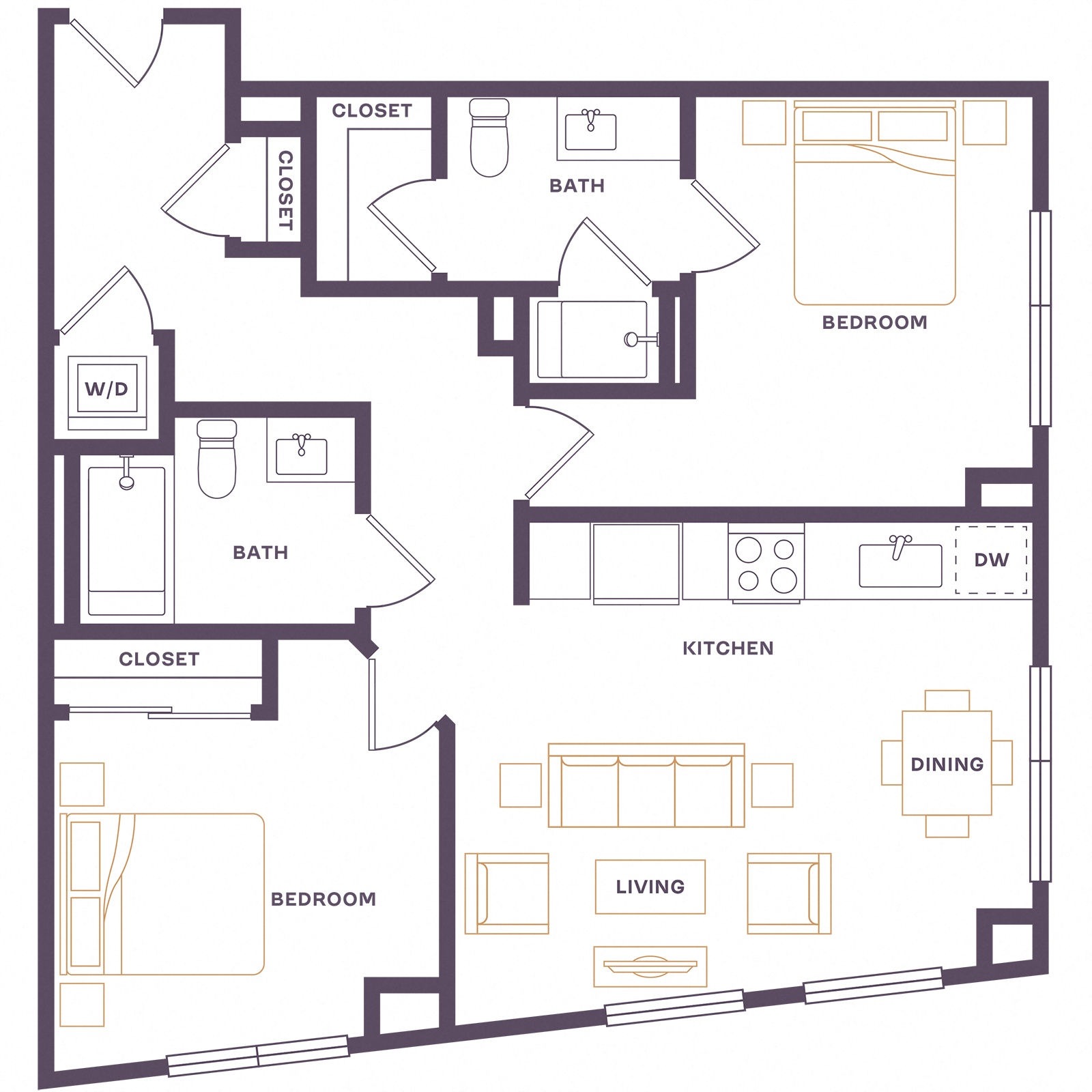Floor plan layout diagram for B9