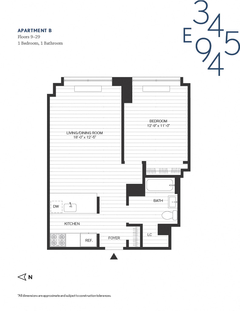 Floor plan layout diagram for D8-29