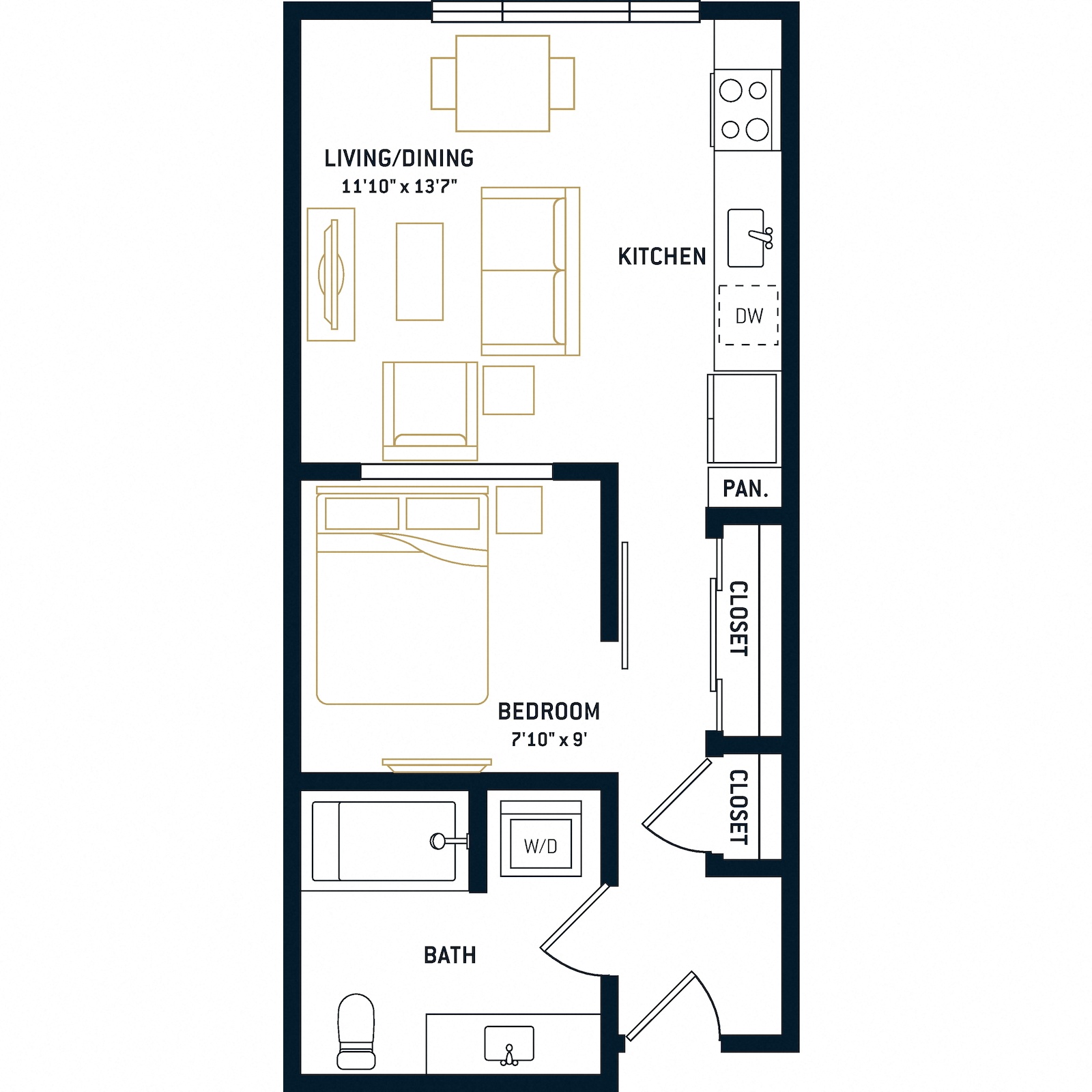 Floor plan layout diagram for A2