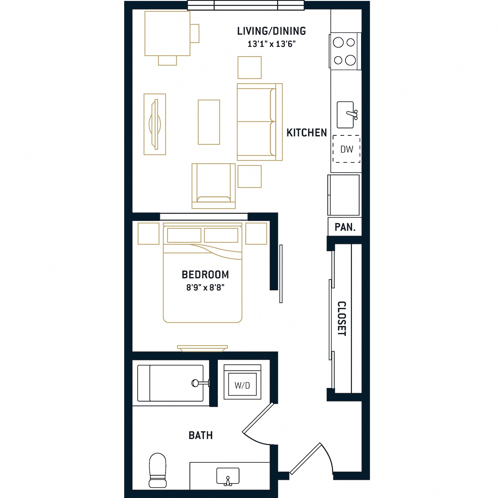 Floor plan layout diagram for A3