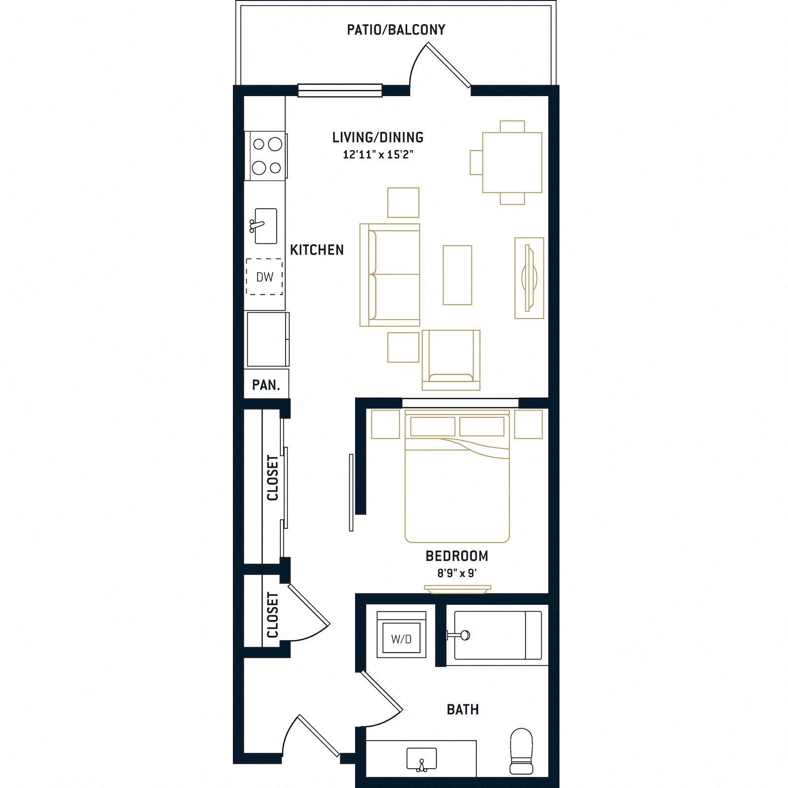Floor plan layout diagram for A5A