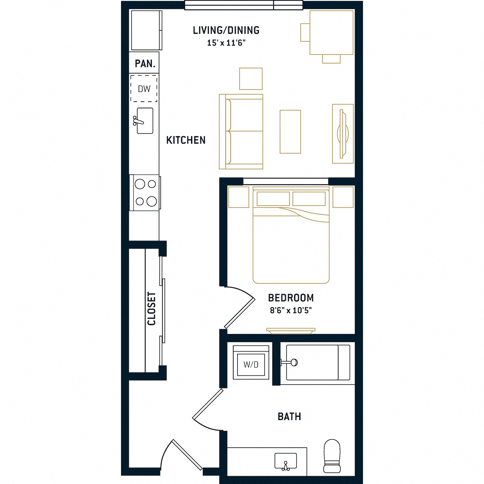 Floor plan layout diagram for A5