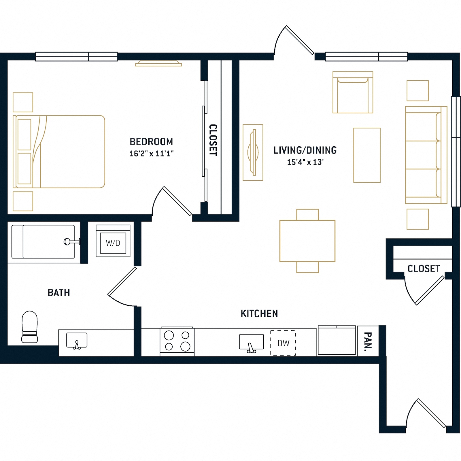 Floor plan layout diagram for A8