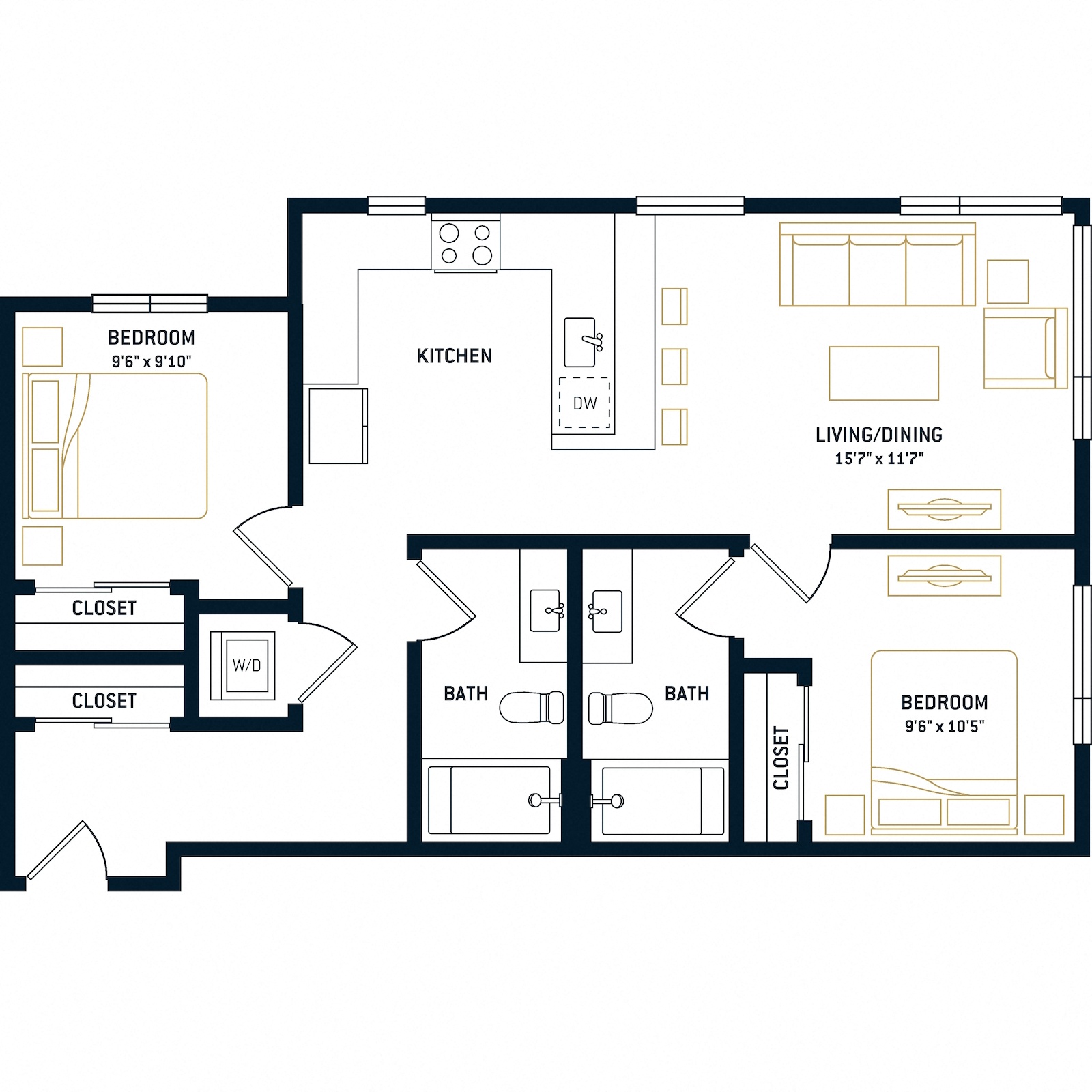 Floor plan layout diagram for B1