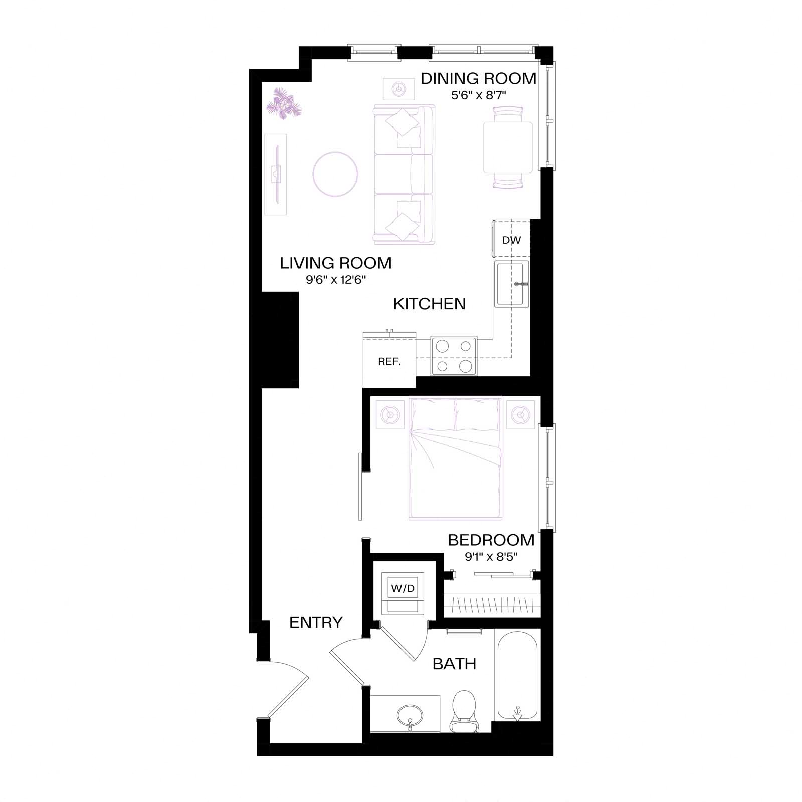 Floor plan layout diagram for A3