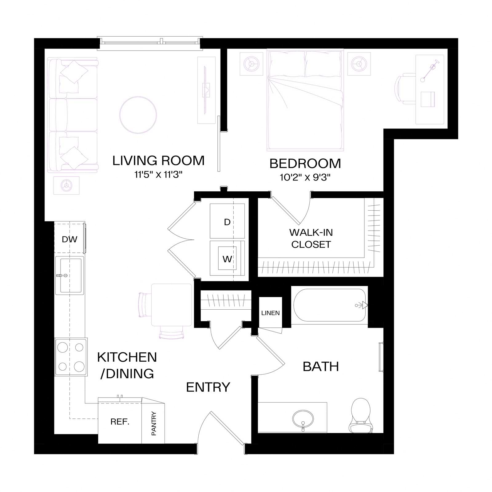 Floor plan layout diagram for U8