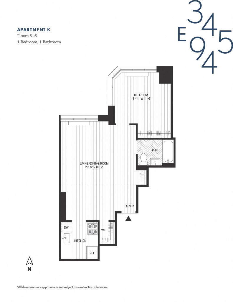 Floor plan layout diagram for K5-6