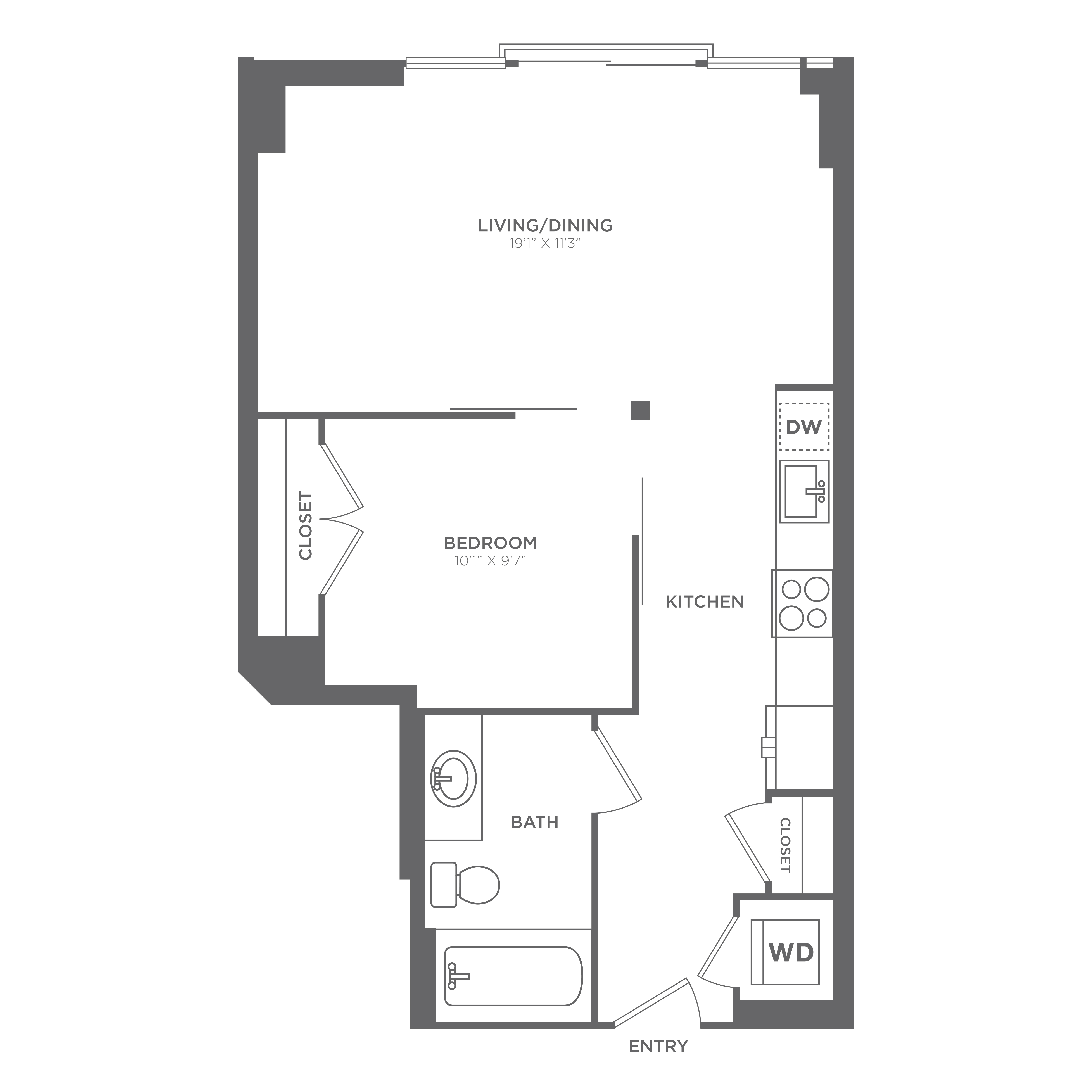 Floor plan layout diagram for AU4
