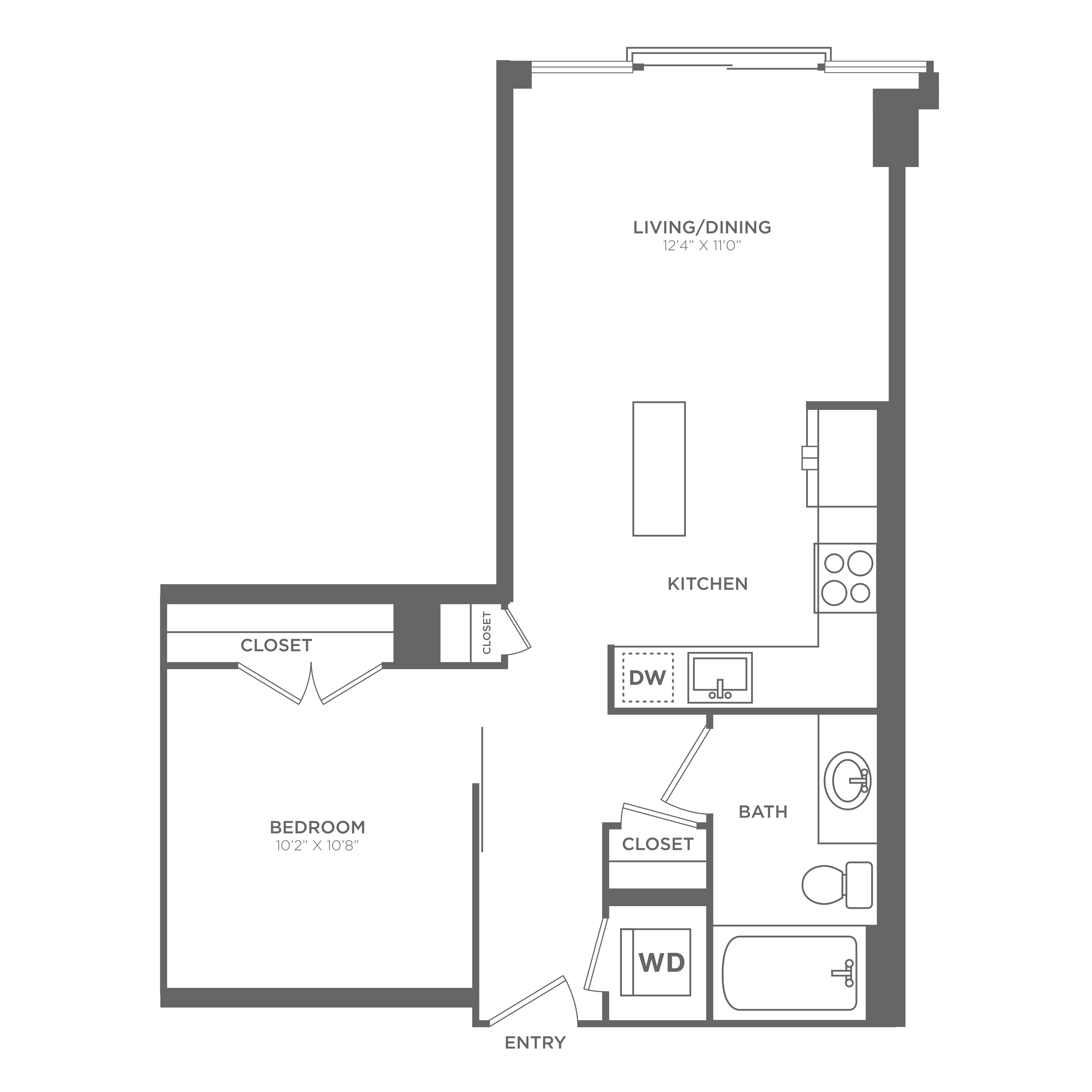 Floor plan layout diagram for AU6
