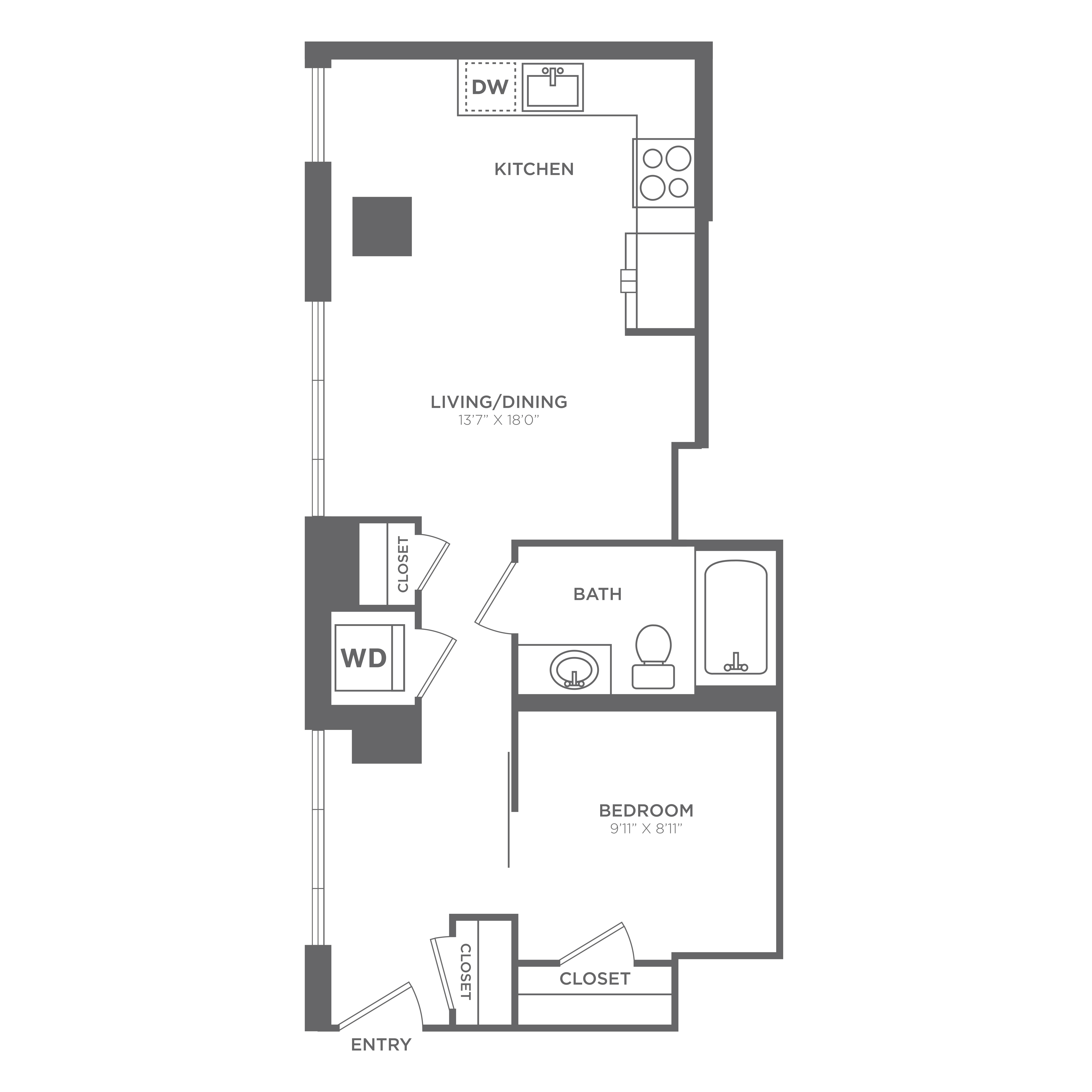Floor plan layout diagram for AU8