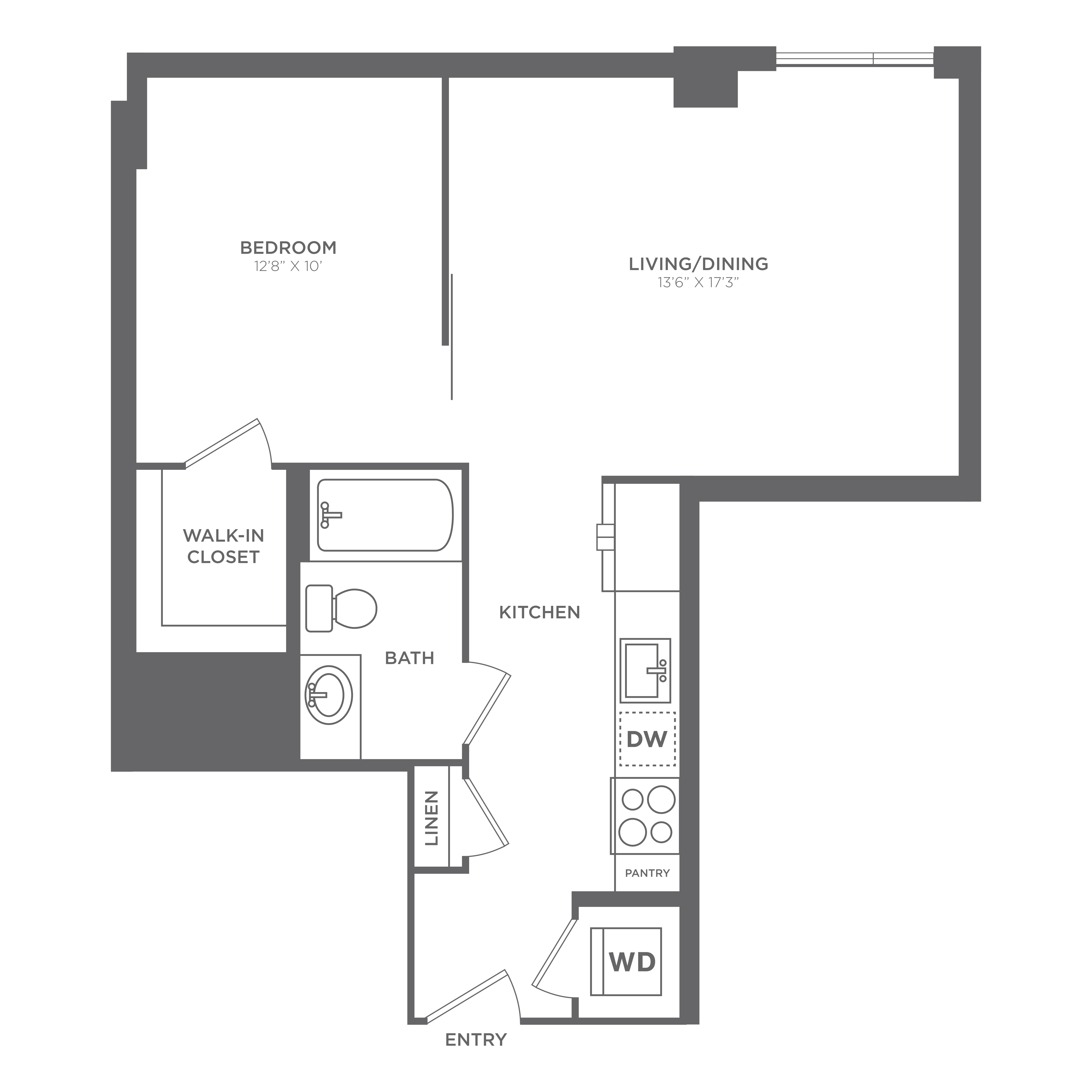 Floor plan layout diagram for AU5