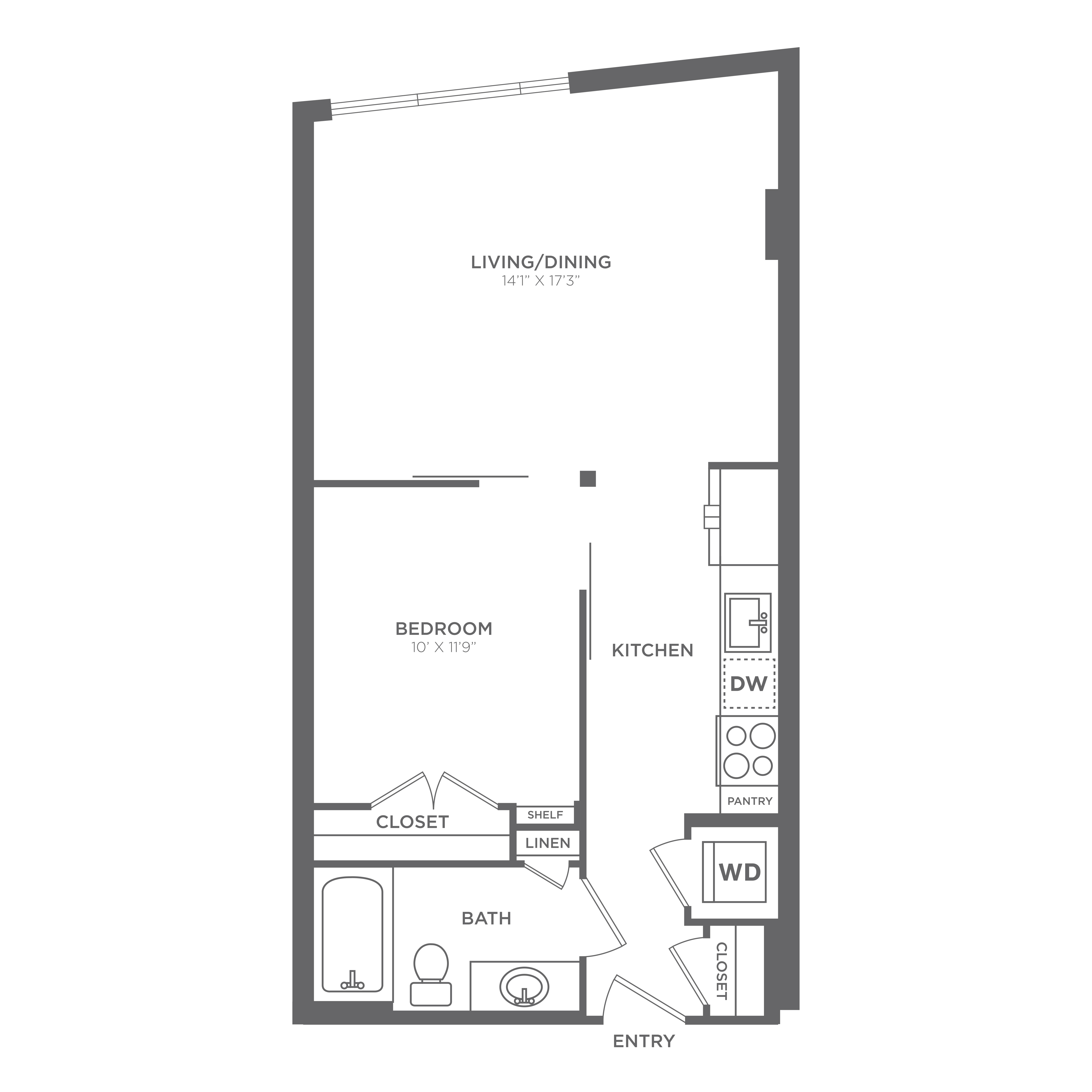 Floor plan layout diagram for AU1