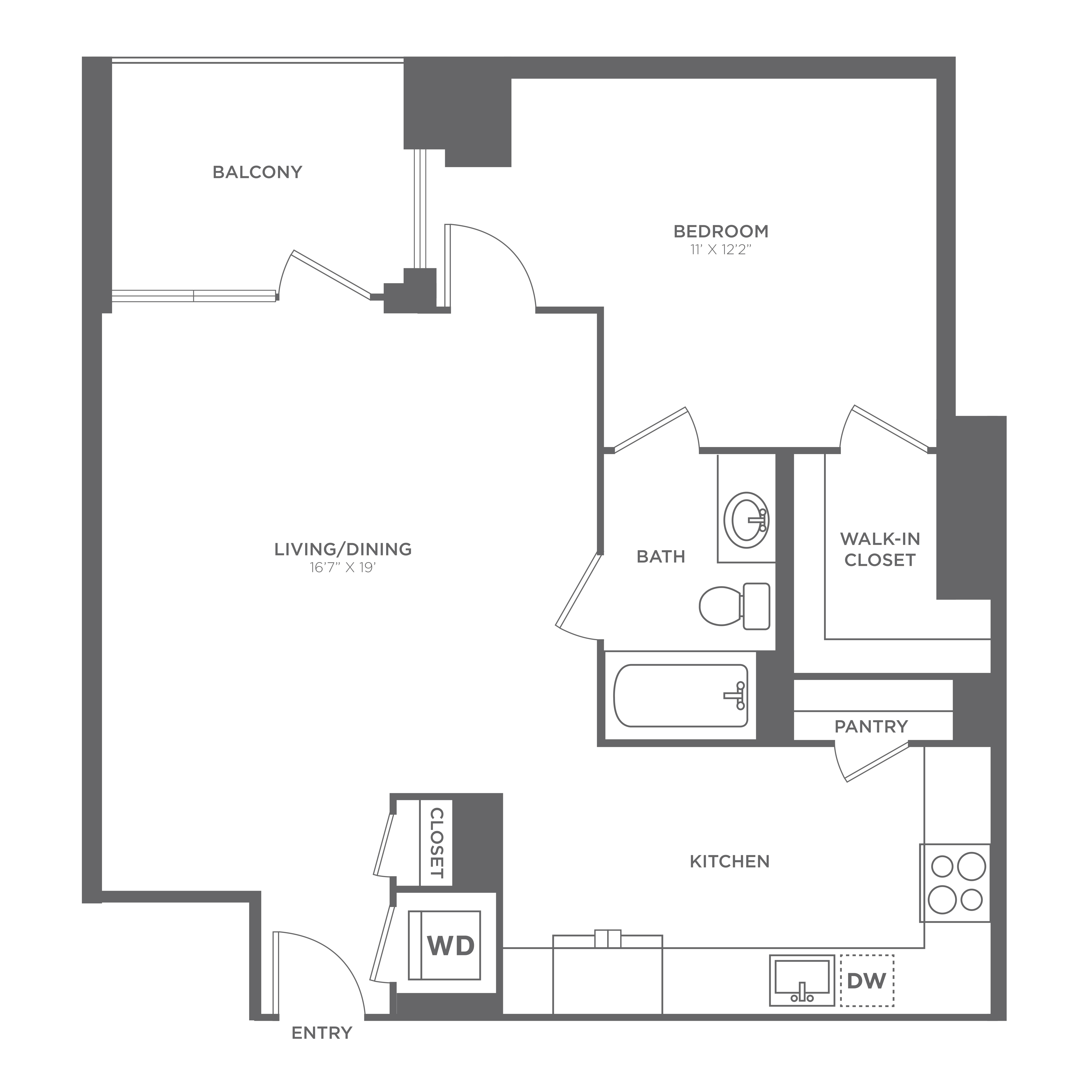 Floor plan layout diagram for A5