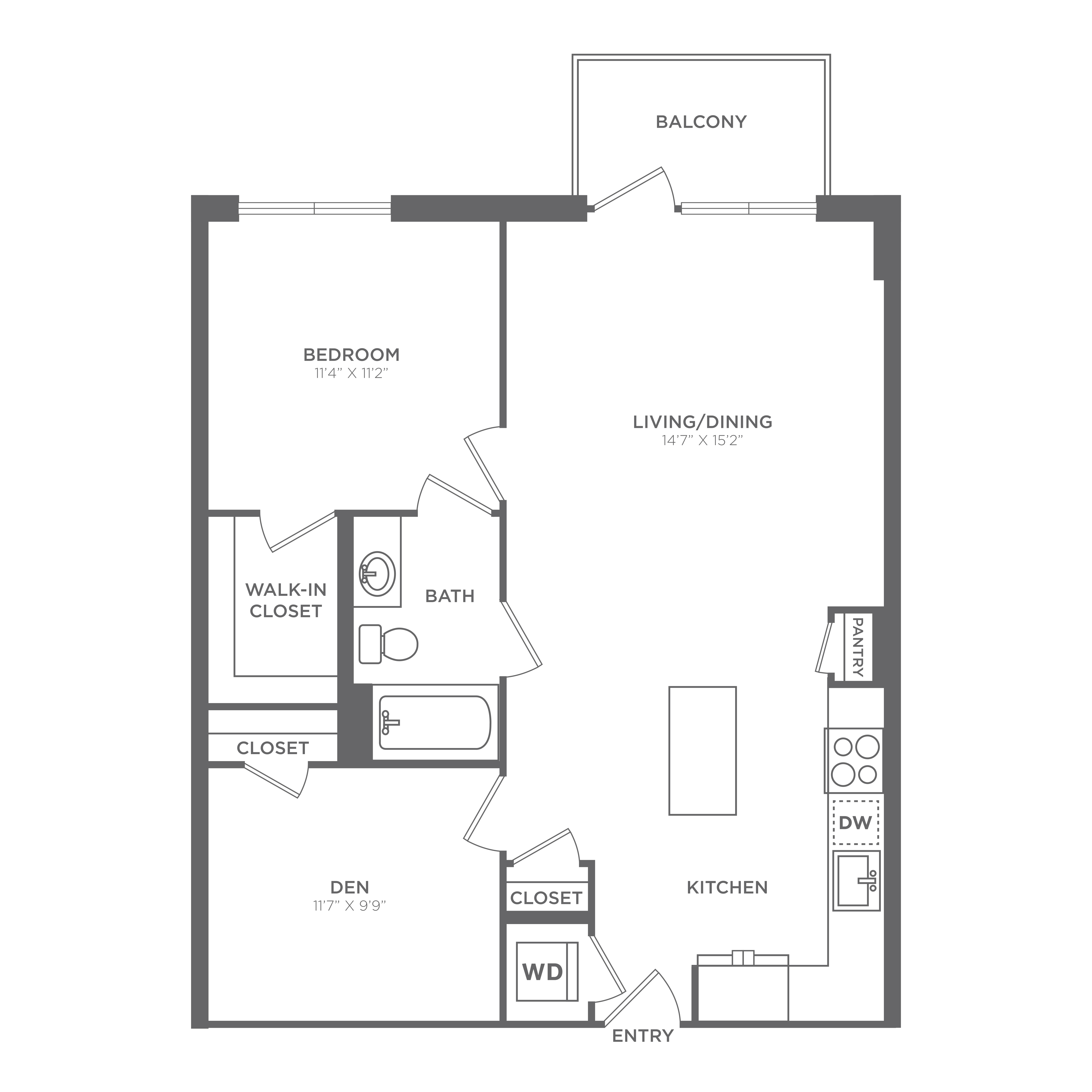 Floor plan layout diagram for AD2-R