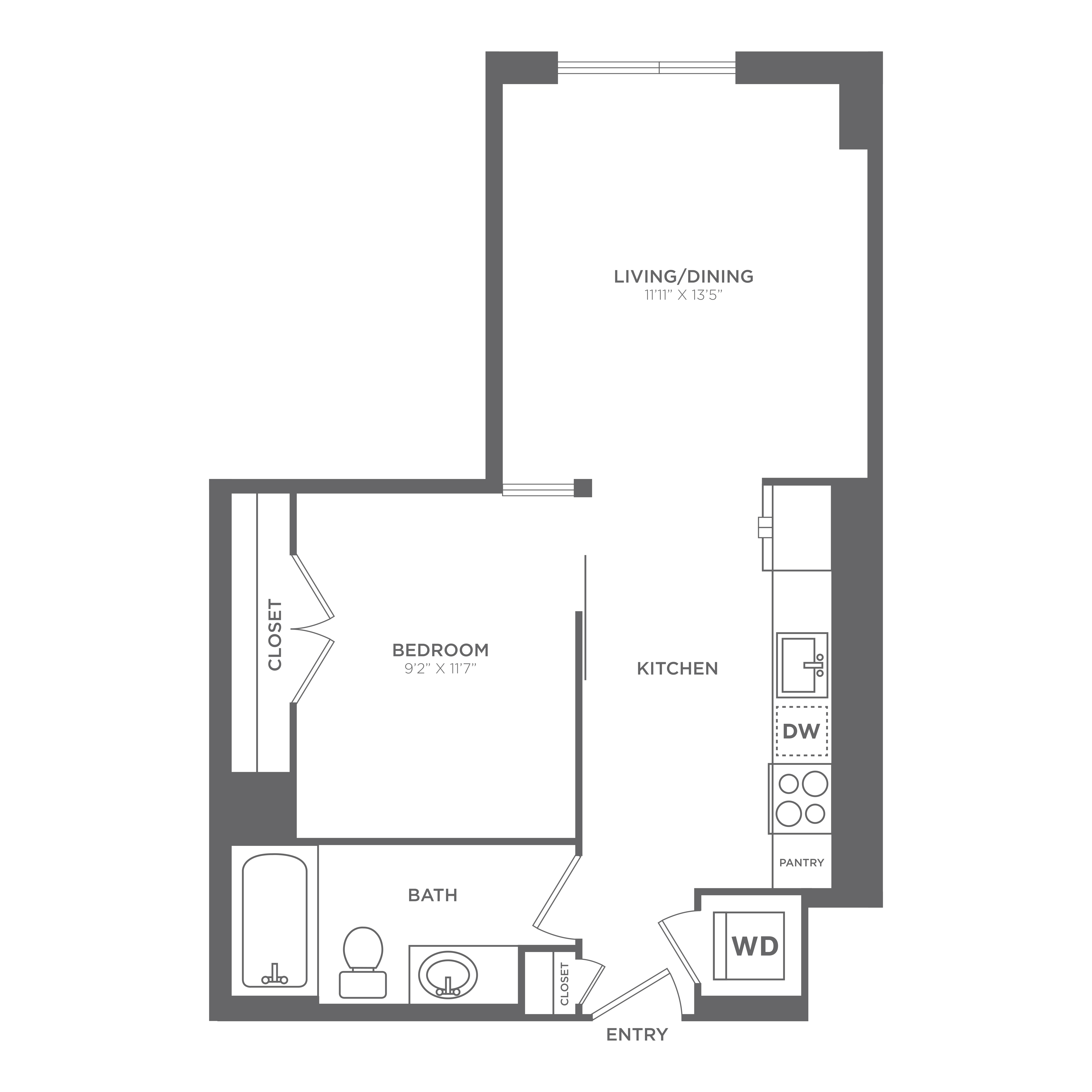 Floor plan layout diagram for AU2