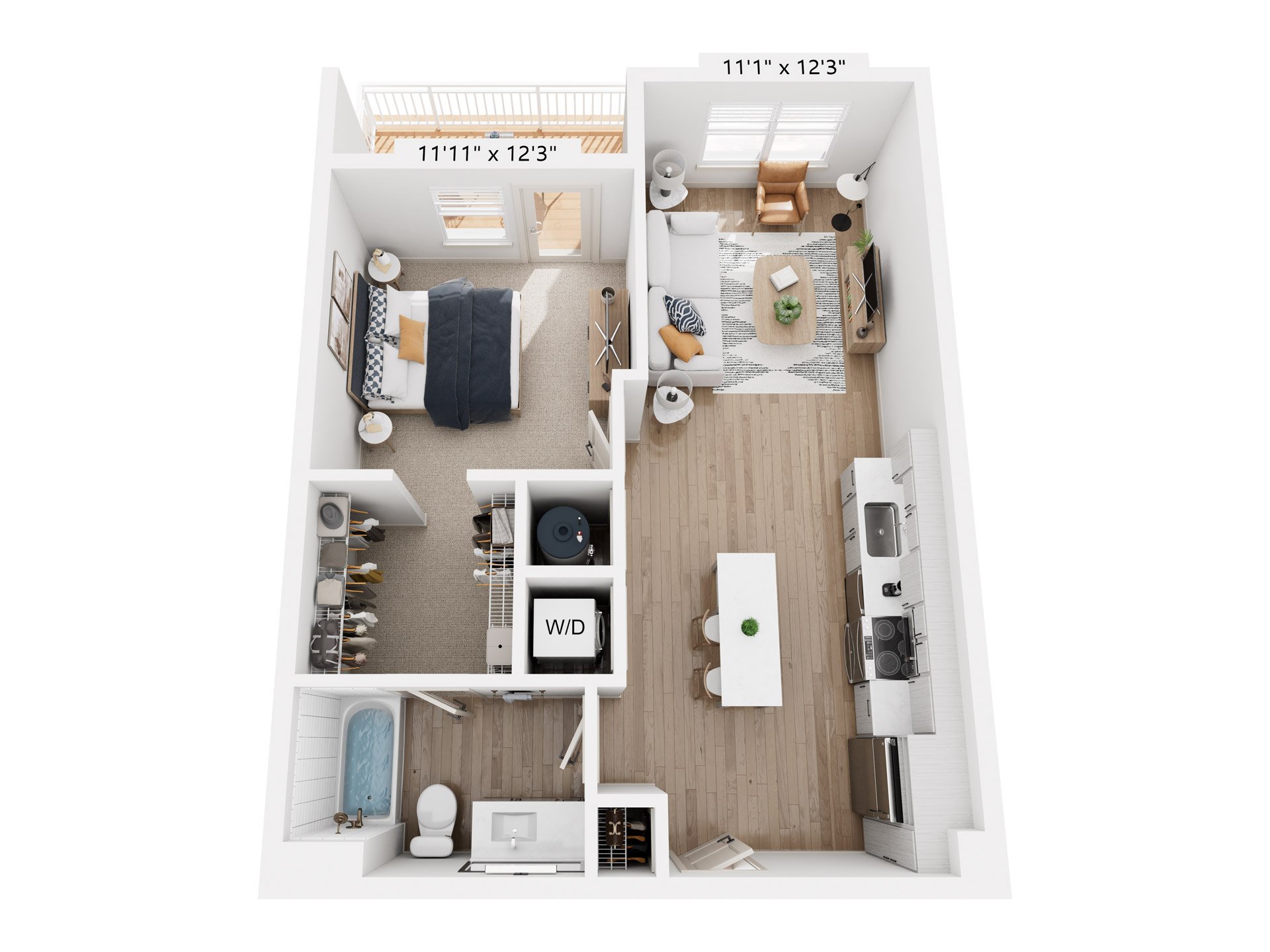 Floor plan layout diagram for A1