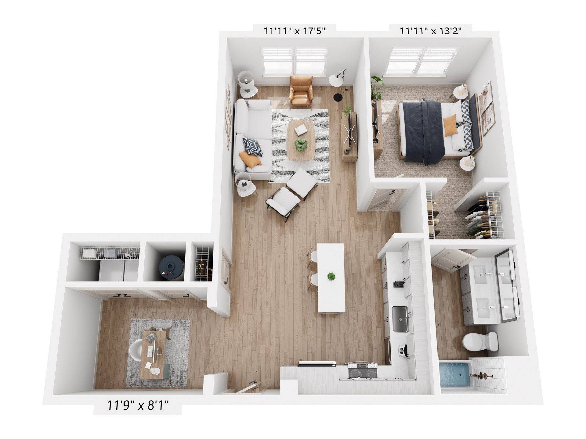 Floor plan layout diagram for A6