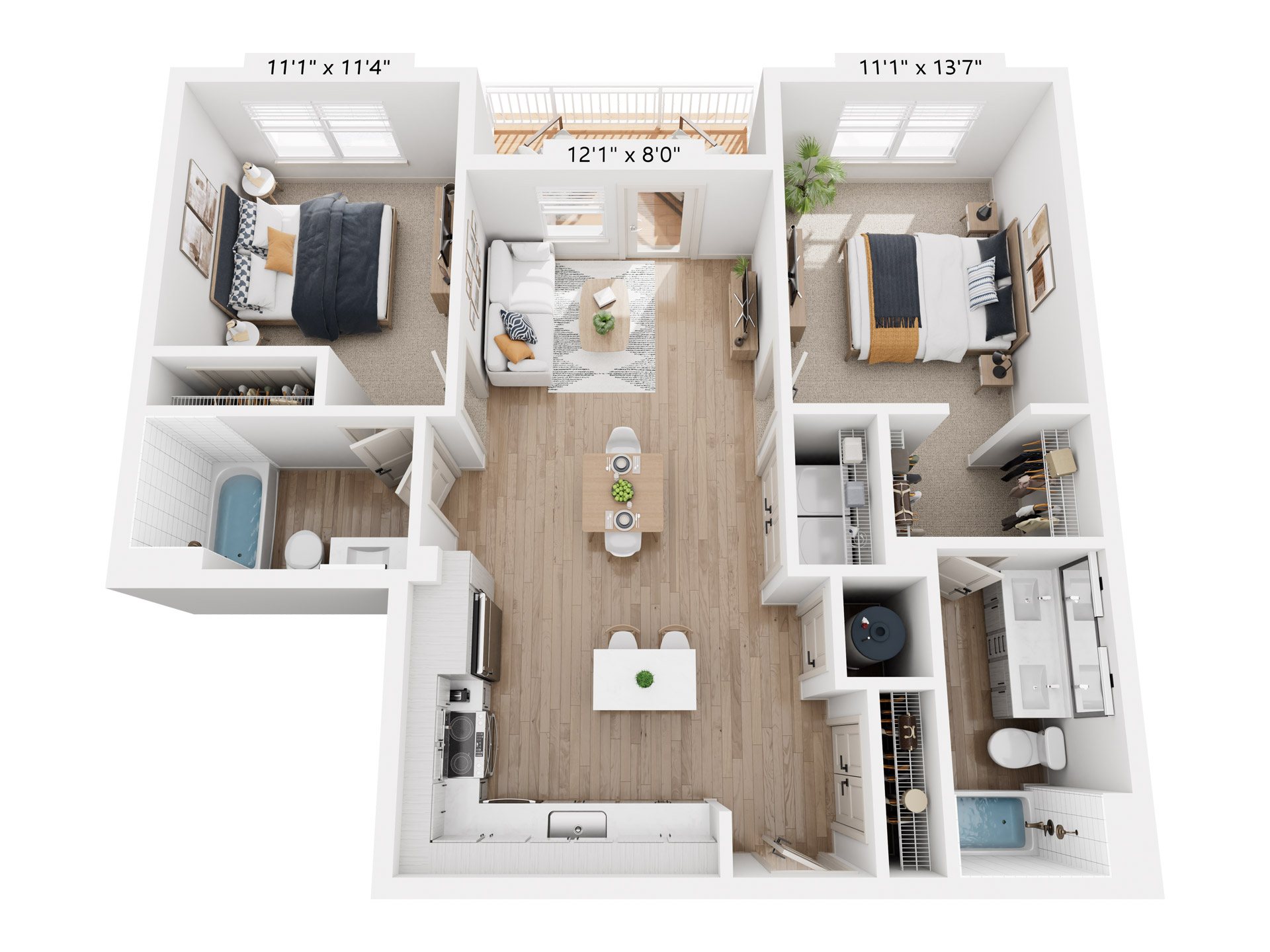 Floor plan layout diagram for B3
