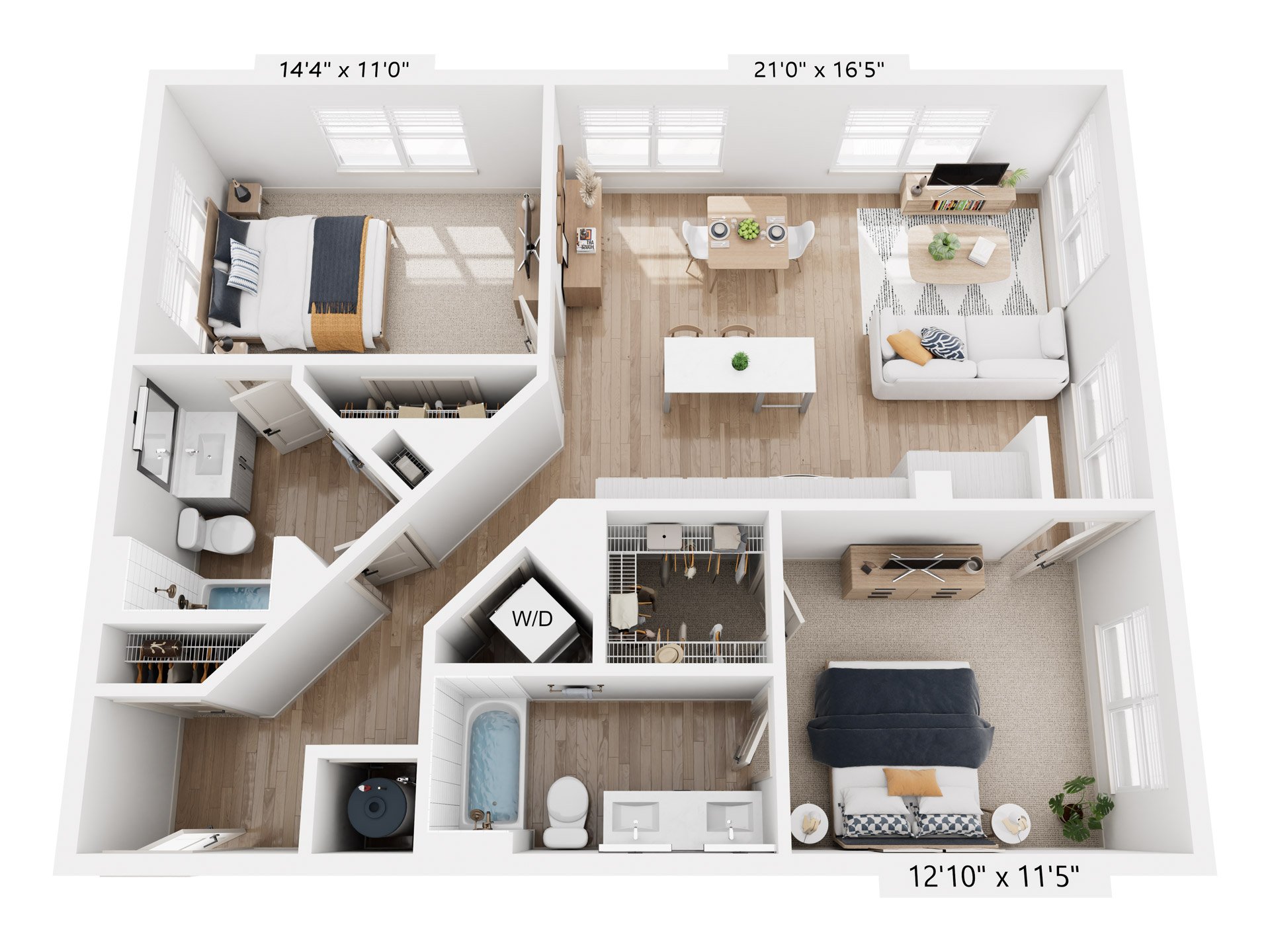 Floor plan layout diagram for B4