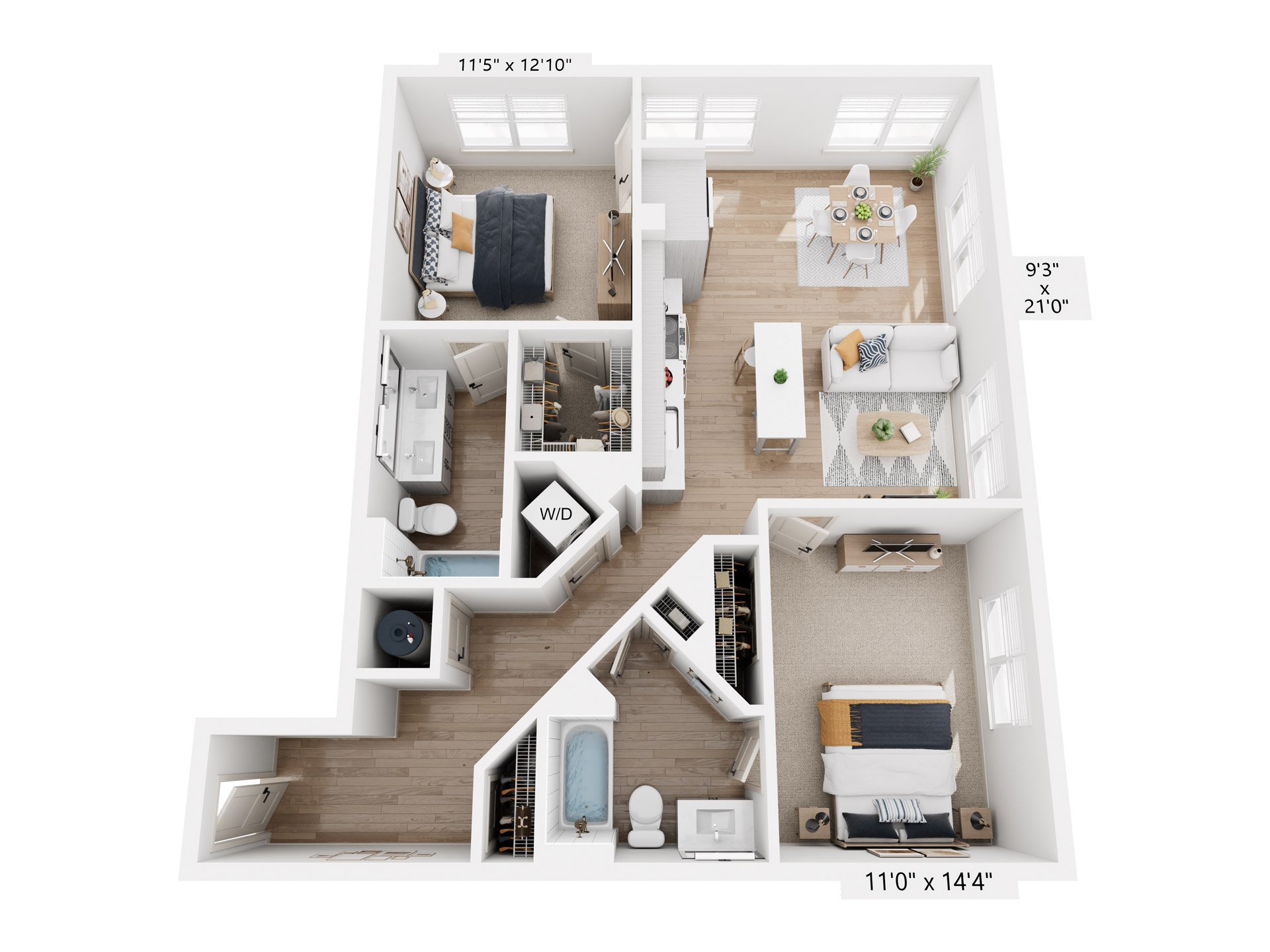 Floor plan layout diagram for B6