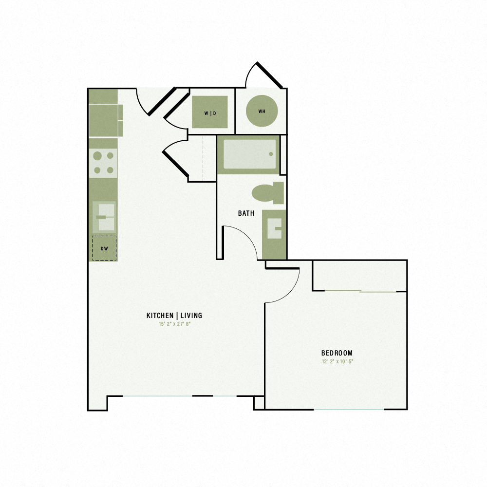 Floor plan layout diagram for A12