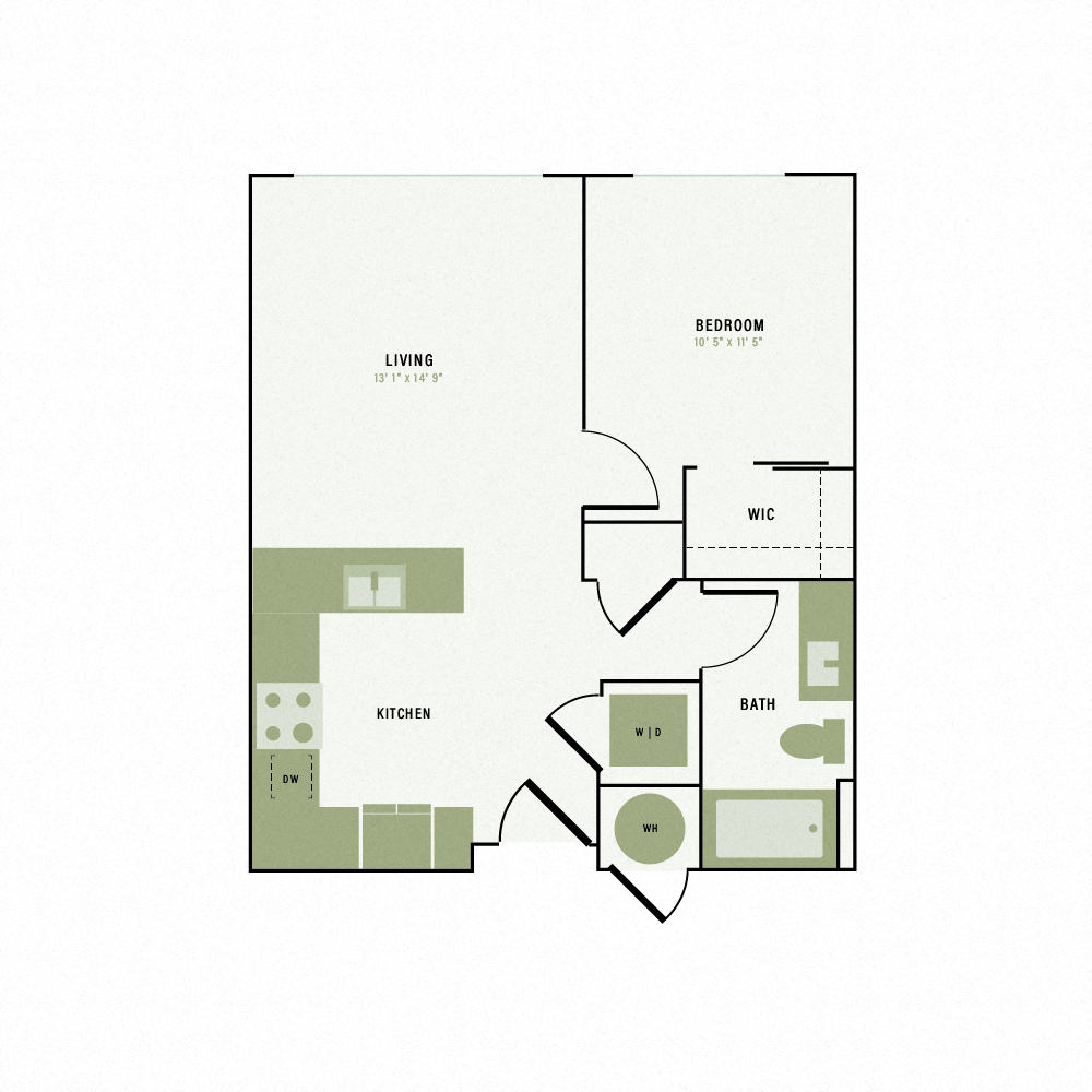 Floor plan layout diagram for A2