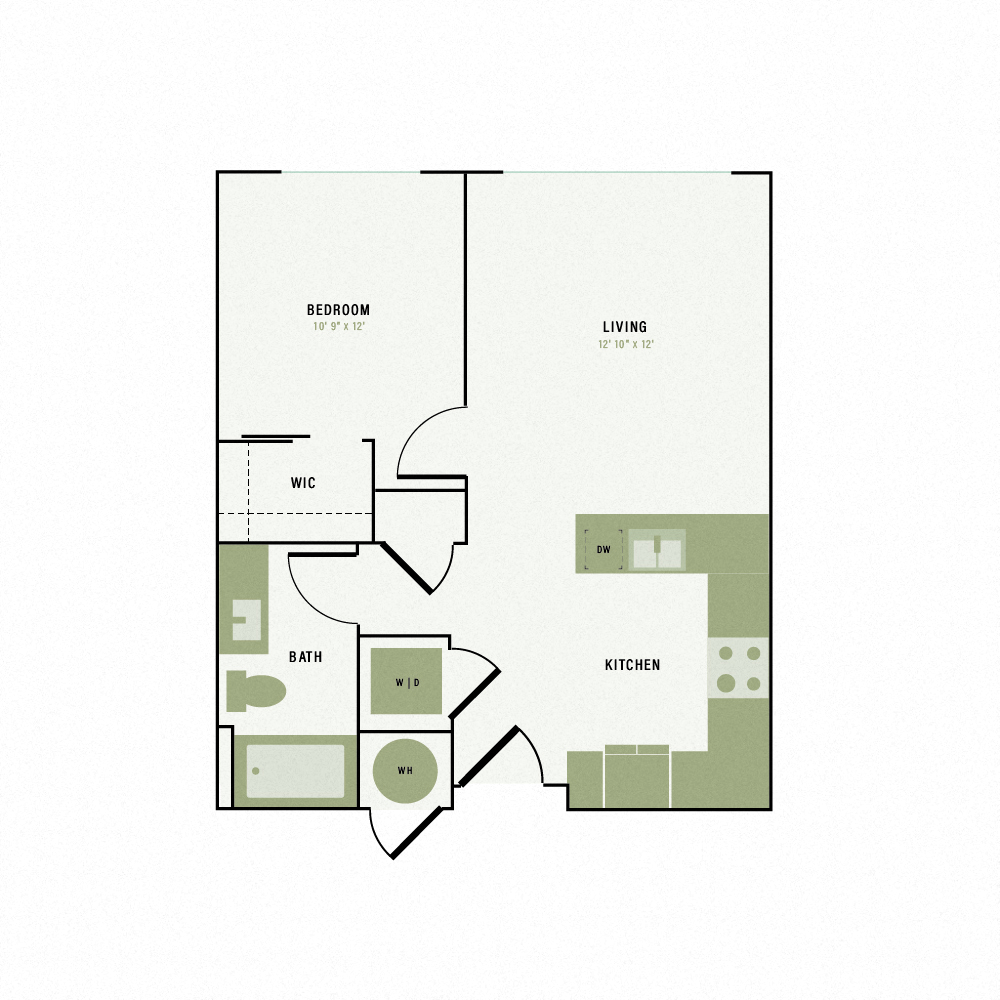 Floor plan layout diagram for A4