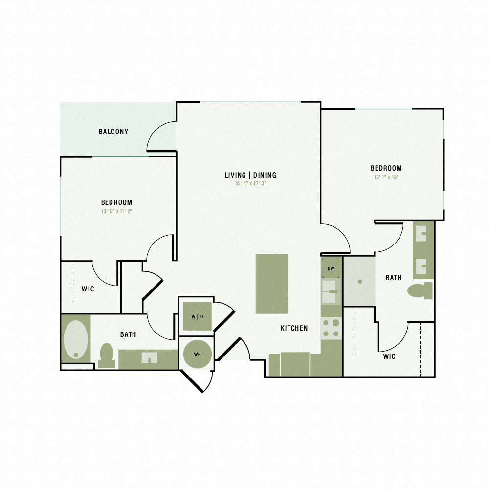 Floor plan layout diagram for B1