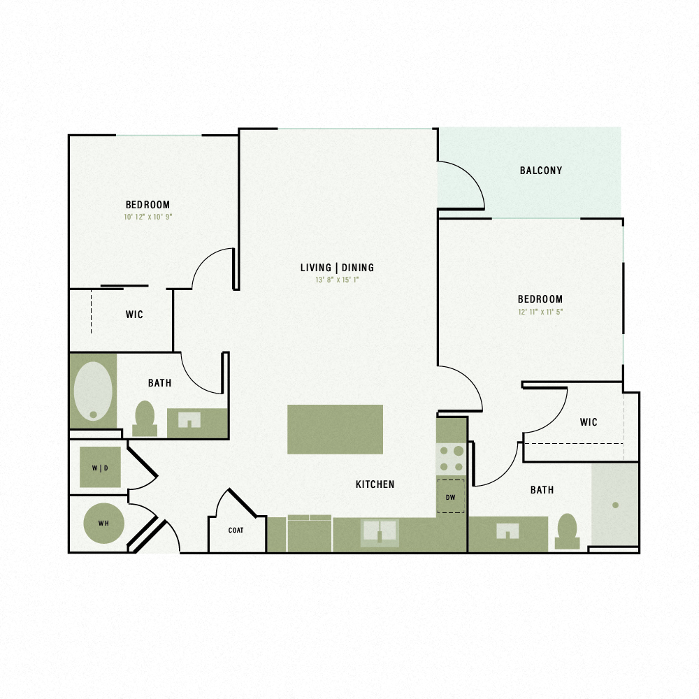Floor plan layout diagram for B7
