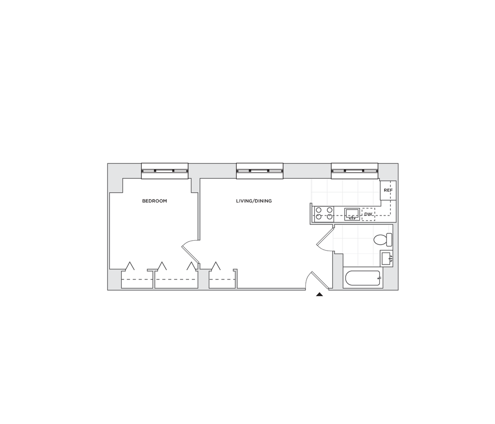 Floor plan layout diagram for A1