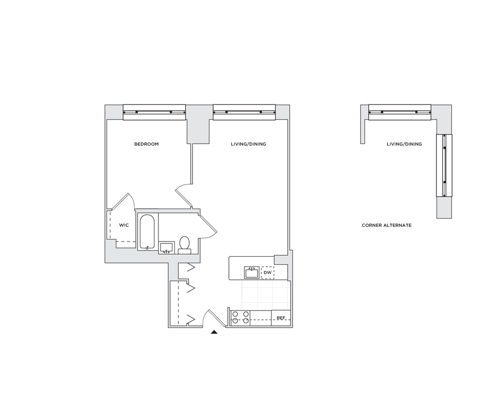 Floor plan layout diagram for A4