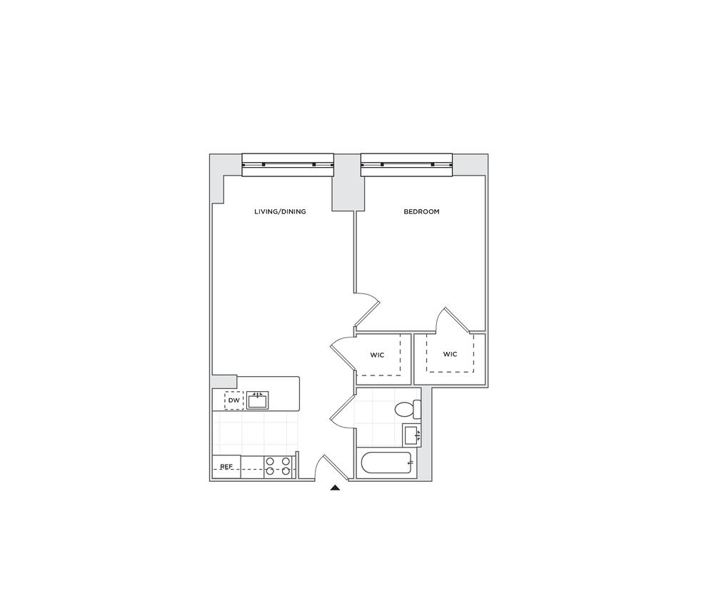 Floor plan layout diagram for A6