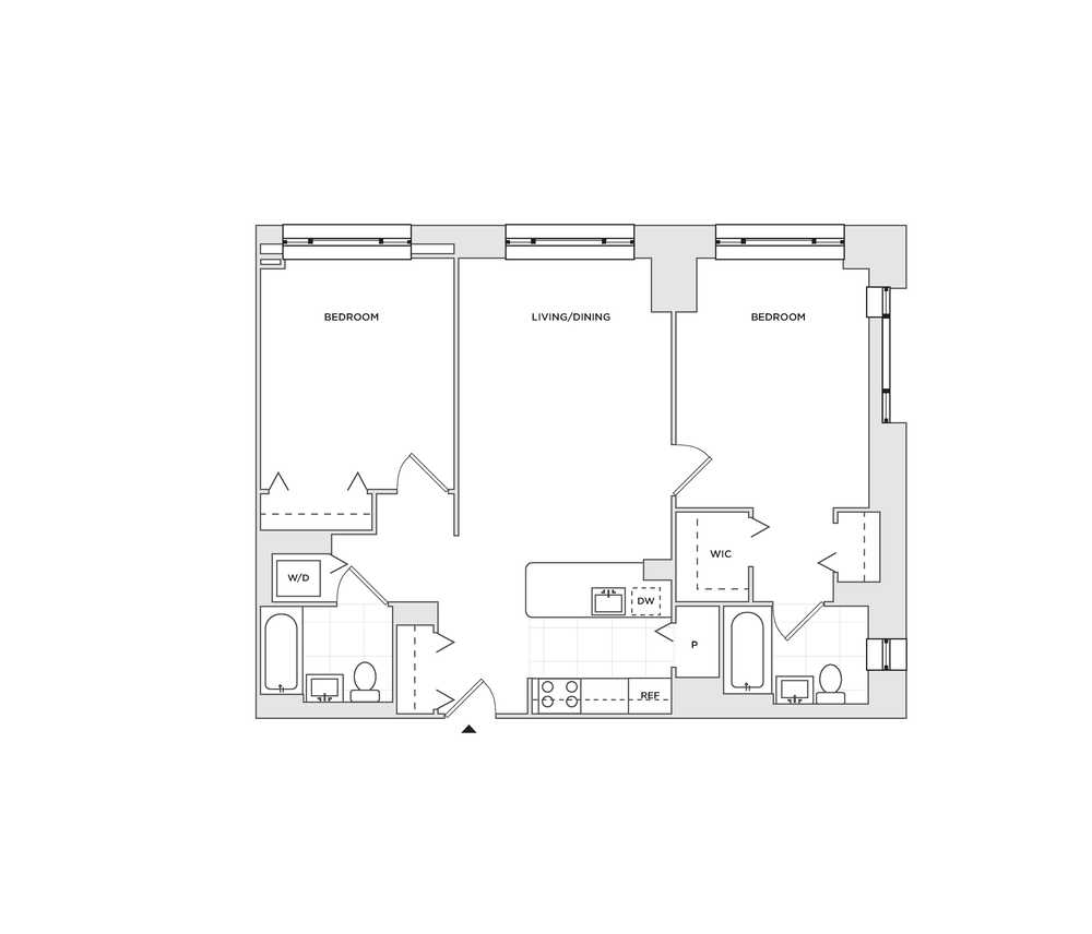 Floor plan layout diagram for B11