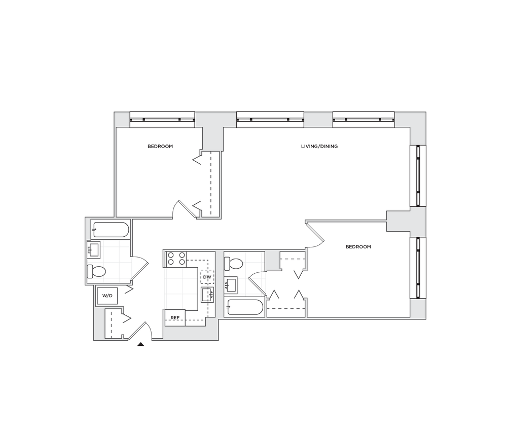 Floor plan layout diagram for B12