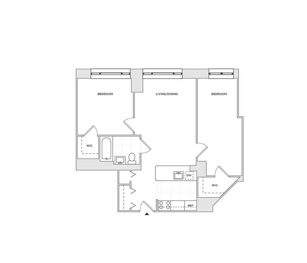 Floor plan layout diagram for B1