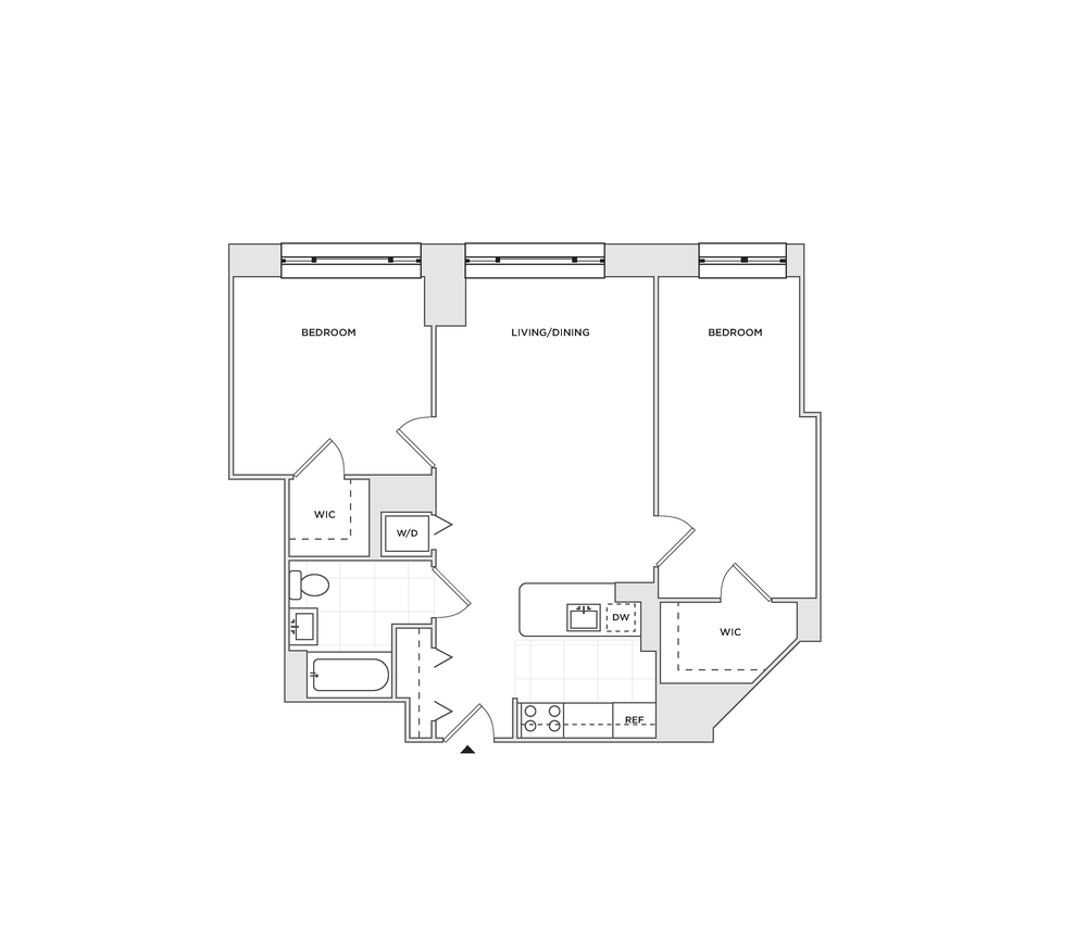 Floor plan layout diagram for B3