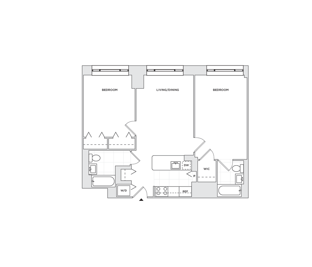 Floor plan layout diagram for B6