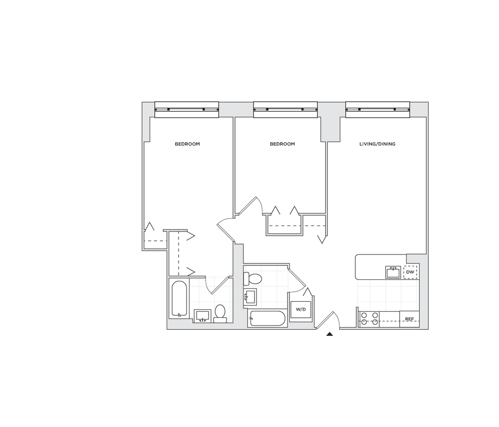 Floor plan layout diagram for B9