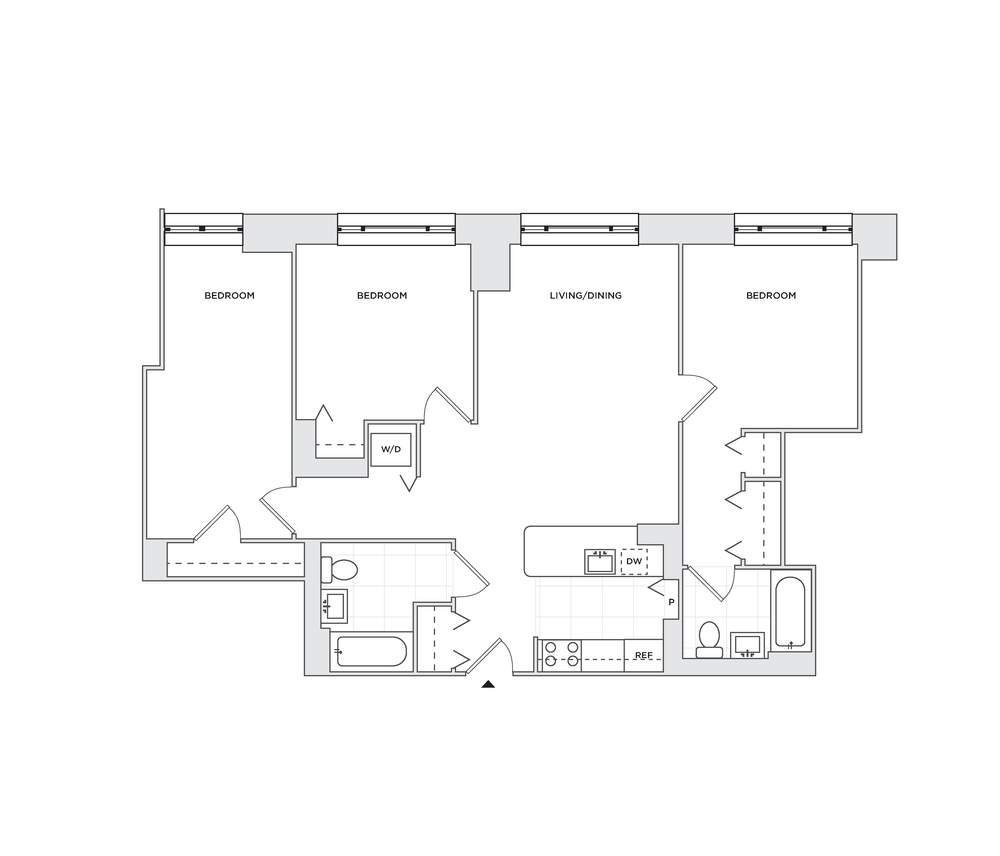 Floor plan layout diagram for C1