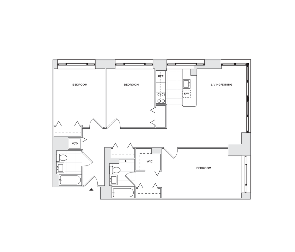 Floor plan layout diagram for C3
