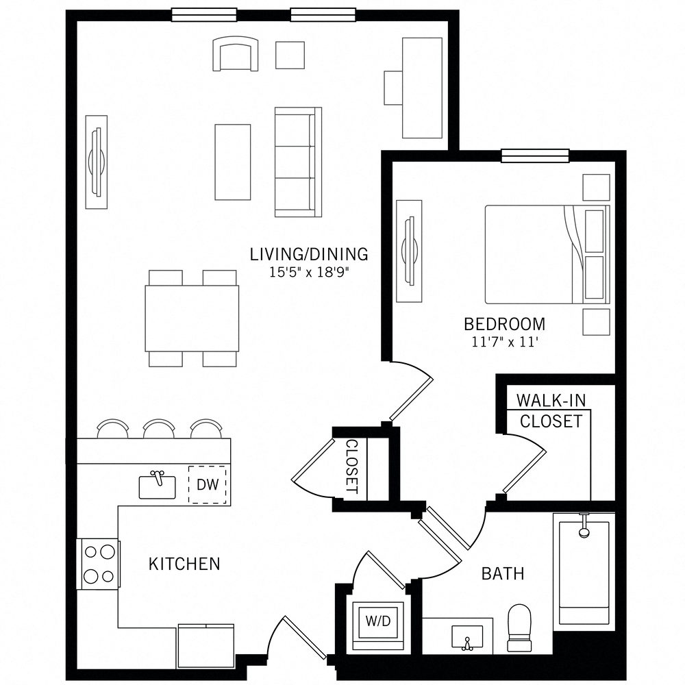 Floor plan layout diagram for A10