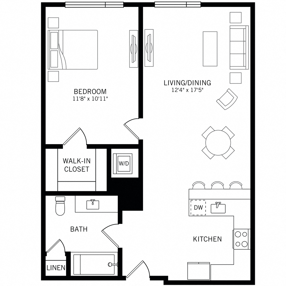 Floor plan layout diagram for A5